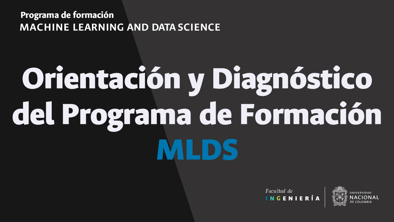 Orientación y Diagnóstico del programa de formación MLDS mlds_pr
